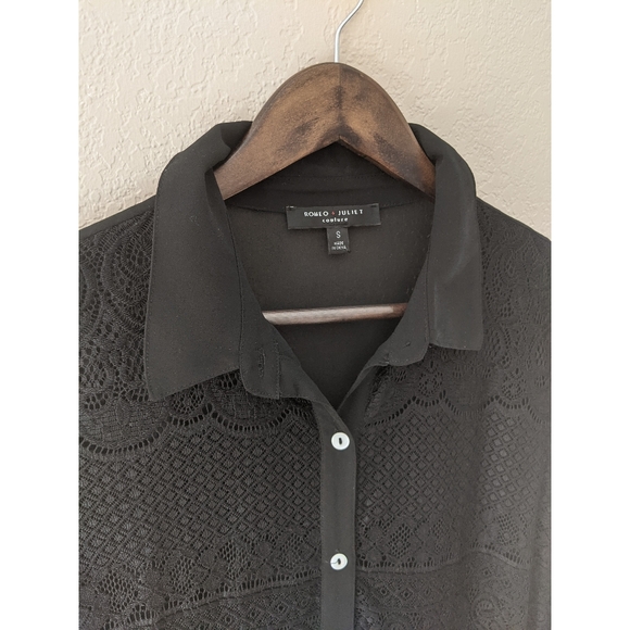 Romeo & Juliet Couture Tunic Button Up Top - Picture 6 of 7